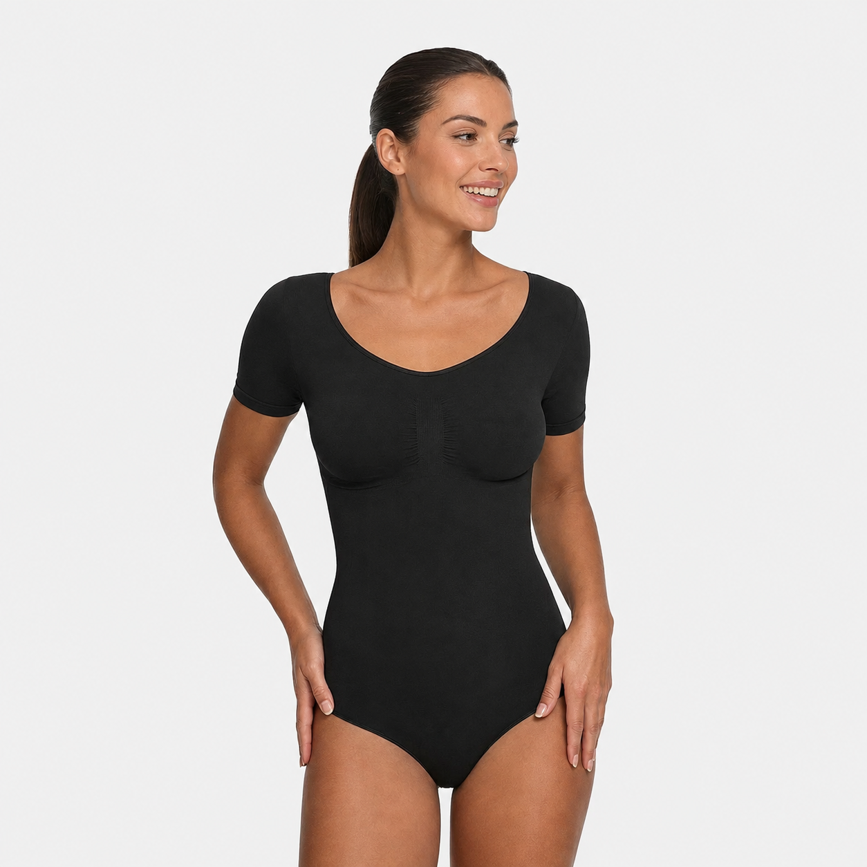 Siluete T-shirt – Stezni bodi kratkih rukava za oblikovanje tijela